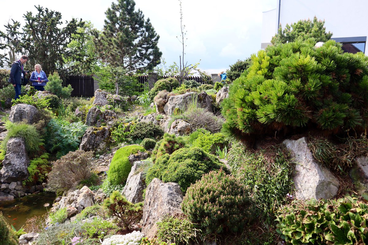 First garden visit of  4th Czech International Rock Garden Conference. The great garden of Vojtěch Holubec