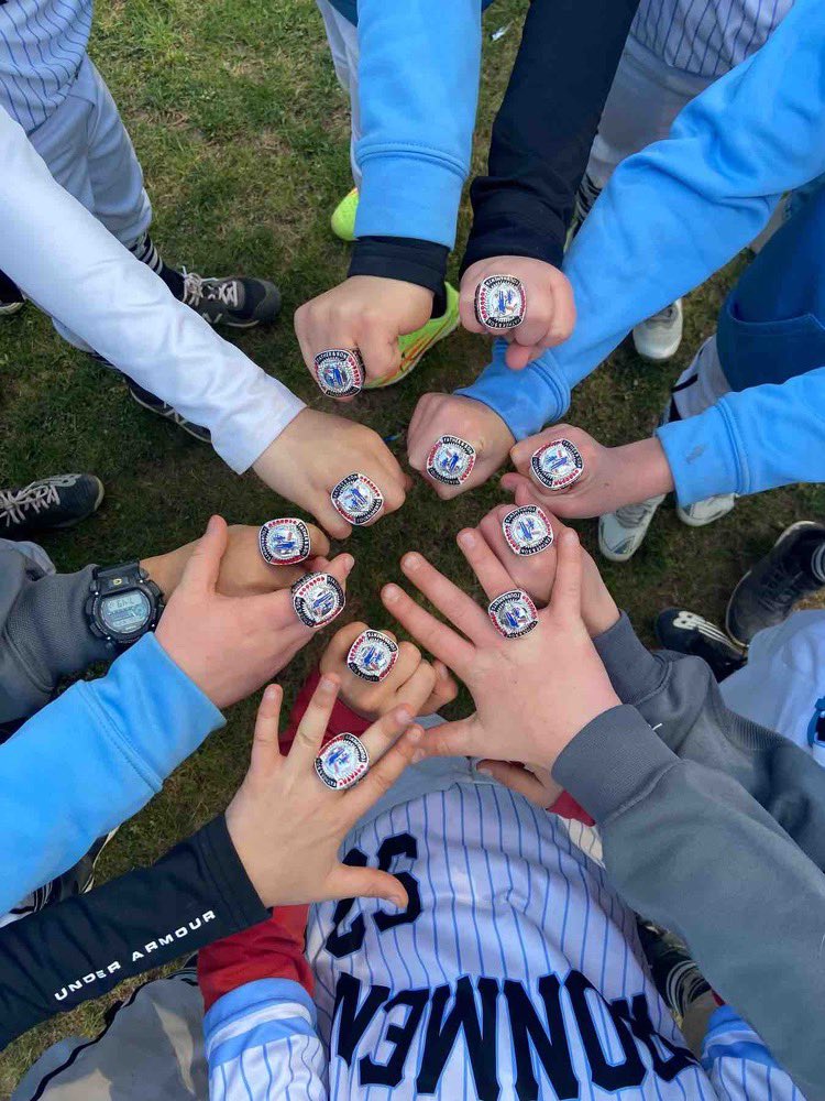 SVIronmenBall's tweet photo. Our 9U team is currently 8-0 and have won the championships of their first two tournaments this year!!  When an opposing pitcher faces this lineup there is not a weakness.  Our organization is confident 9U will be battling for another ship come Sunday! #SVIronmen https://t.co/DZgGqHMKNp