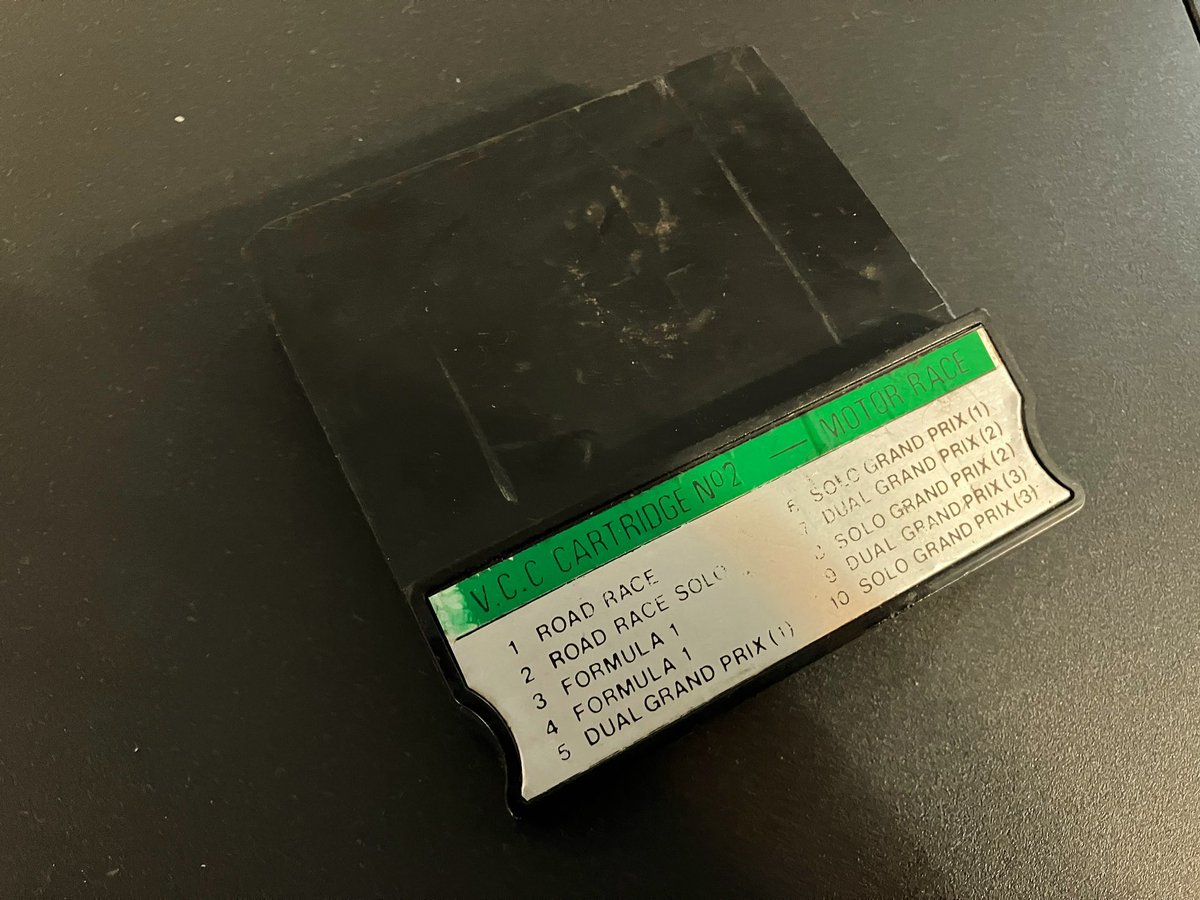 DeadFleshRetro's tweet photo. Does anyone know what console this cart belongs to? It came in a Teleng Colourstars lot, but it’s not compatible even though the case is identical. I’m at a loss - can’t see any similar ones on the interwebs anywhere 🤷‍♂️
What was “V.C.C.”? https://t.co/P566xuXYLI