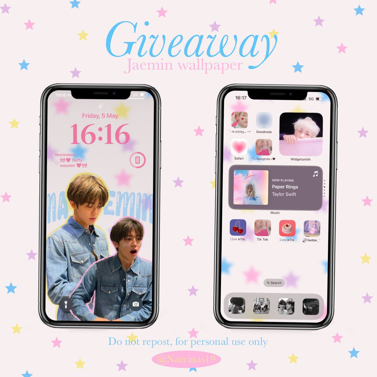 Narcinas19's tweet photo. ☆ *: Giveaway Jaemin wallpaper *: ･ﾟ☆

- rt before use naka 🧼🪄
- do not repost or use for commercial🕯️

★ link in mention 🤍🎀

#แจกpng #แจกwallpaper #nctdream #artworkอซทซ #Giveaway https://t.co/v6xCmhcRGo