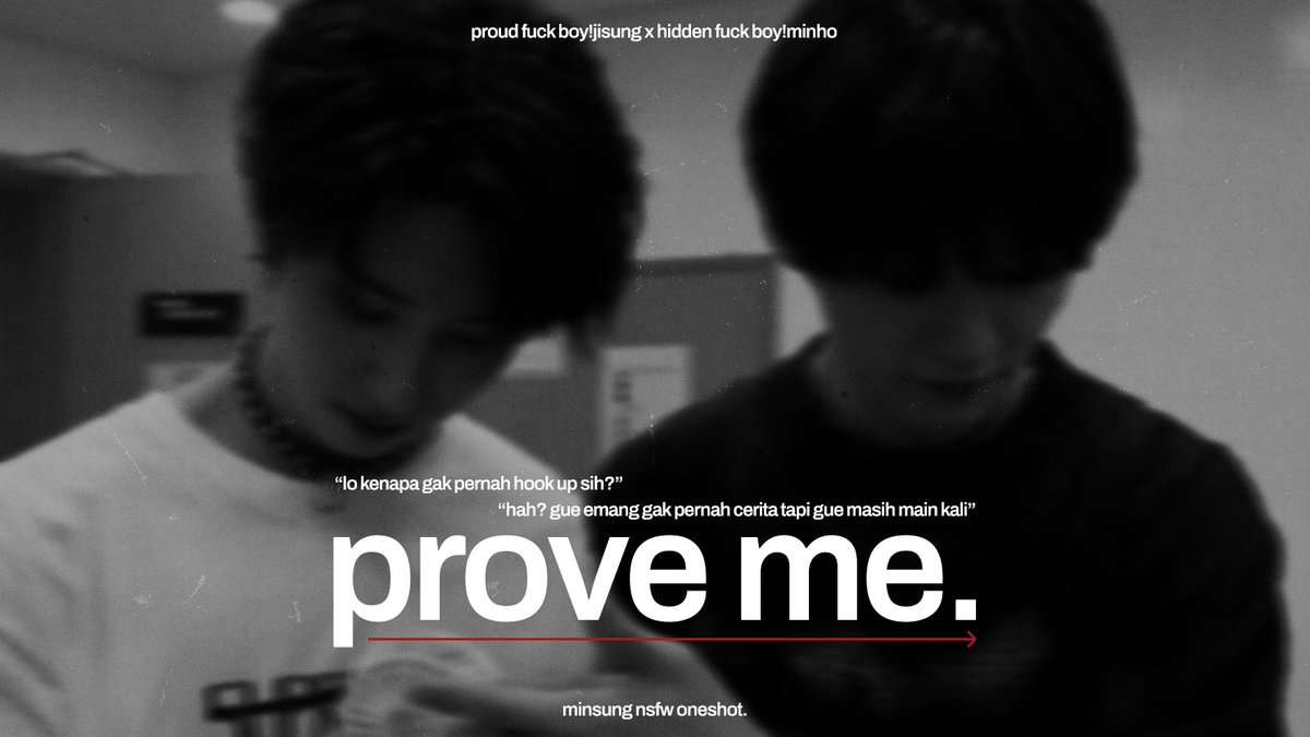 mienhare's tweet photo. — prove me.
minsung 🔞oneshot au

js sama mh itu temenan. js ngira selama ini berhubung dia doang yang cerita tiap dia main berarti mh gak pernah aneh aneh tapi dia kaget waktu tau kalau sebenernya temen deketnya itu gak seansos kaya yang dia kira. https://t.co/B5LrWqUAOi