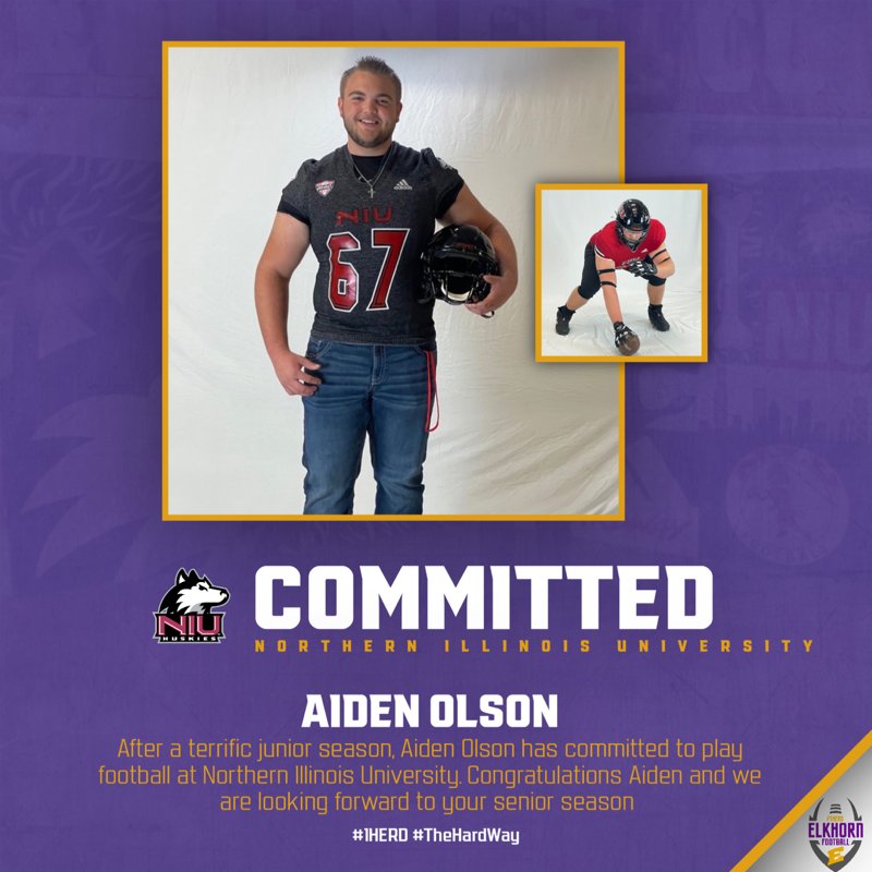 ElkhornFB1HERD's tweet photo. We are so excited and proud of this young man! @AidenOlson10 This is a testament to all of the hard work that he has put it. The future is bright! #1HERD #TheHardWay @EAHSElks @CoachAgpalsa @NIUCoachHammock https://t.co/BJPBprAz4Q