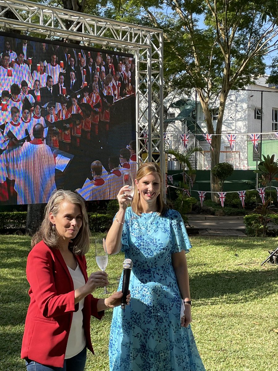 CanHCMozambique's tweet photo. Wonderful celebration for todays #Coronation in Maputo with thanks to @UKinMozambique for including Canada, as a Commonwealth Real, and other Commonwealth partners in Mozambique for the historial event - we even played some hockey and had a bake off! #estamosjuntos https://t.co/CsTnQWQJxO