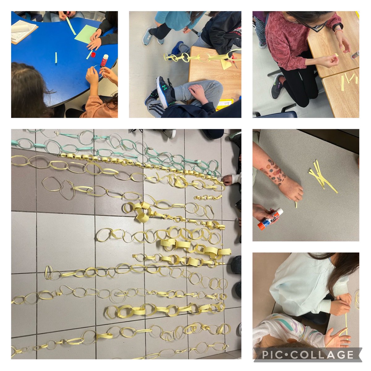Collaborating with our grade 6 friends in Ms. Roebuck and Ms. Turco’s class, while doing a paper chain STEM challenge. ⁦<a href="/Bakersfield_PS/">Bakersfield PS</a>⁩ ⁦<a href="/MsRoebuck_BPS/">Ms. Roebuck</a>⁩ ⁦<a href="/mrsbturco/">Brunella Turco</a>⁩ ⁦<a href="/WoolfsonRhonda/">Mrs. Woolfson’s Amazing Ones</a>⁩