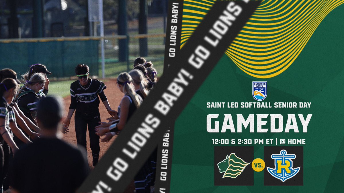 SaintLeoSB's tweet photo. GAMEDAY and Senior Dayβ¦ itβs a great day to have a great day π
12:00 & 2:30 PM | Rollins College
πSaint Leo, FL
#LionMode #LIONSπ #SLUSB #C$ #DJ$
Come out to support SLUSB and our seniors! Get your tickets here β¬οΈ
https://t.co/sauo7EREbU https://t.co/zsYnq9lhgu