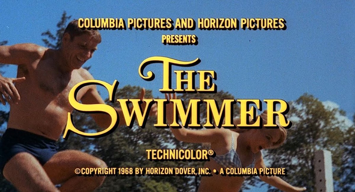 THE SWIMMER (Frank Perry, US, 1968) will be showing on a #35mm Technicolor dye-transfer print preserved by #BFINationalArchive in @BFI #FilmOnFilm Festival On 10 June. Due to shrinkage, it's likely that this will be the last time we'll be able to project this wonderful print.