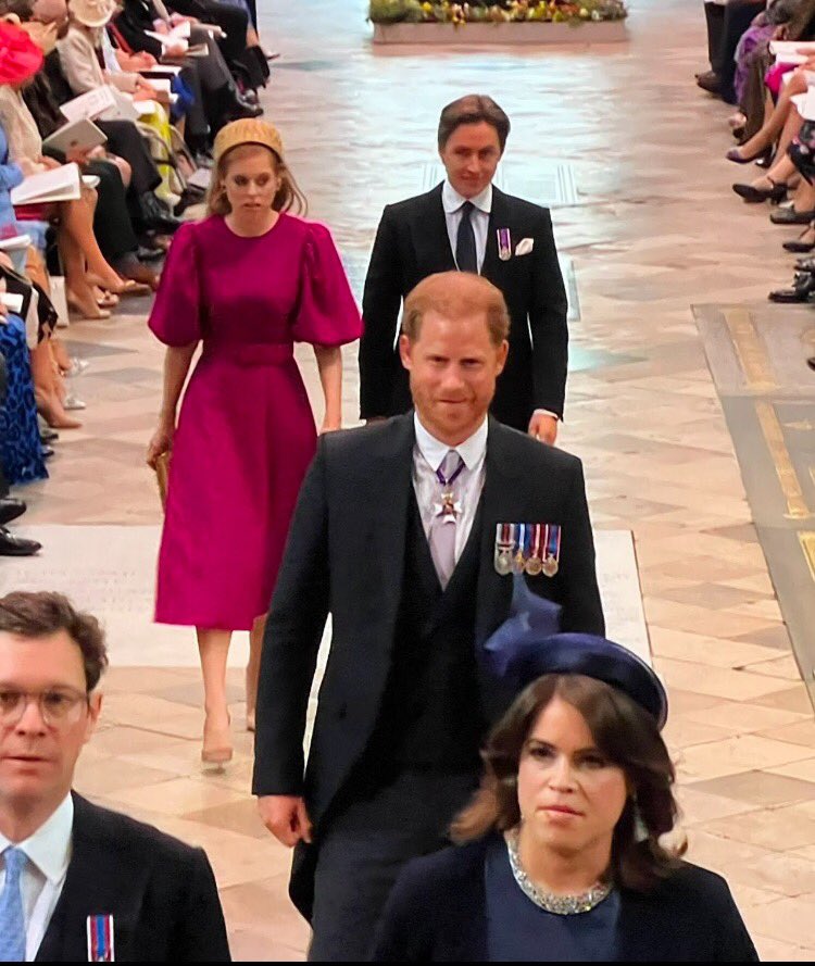 MirabelTweets1's tweet image. Truly the only photo from the whole Coronation that means anything to me : 

Prince Harry - vilified by the Press, crucified in the media, yet turns up smiling, self confident, courageous 

The only Royal with integrity 

An officer &amp;amp; a gentleman 

God Save Prince Harry