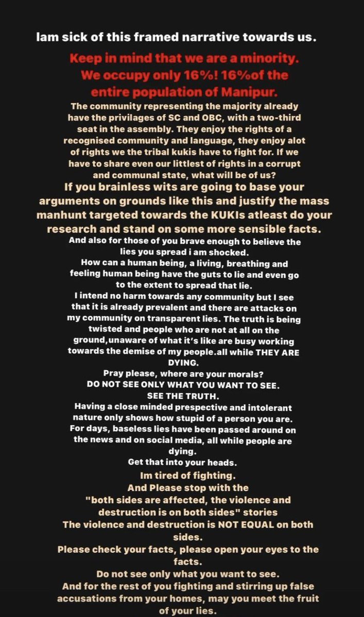 yunglean87's tweet photo. Please read this❗️❗️#manipur #manipurisonfire #NDTV https://t.co/sbUhYR5BYa