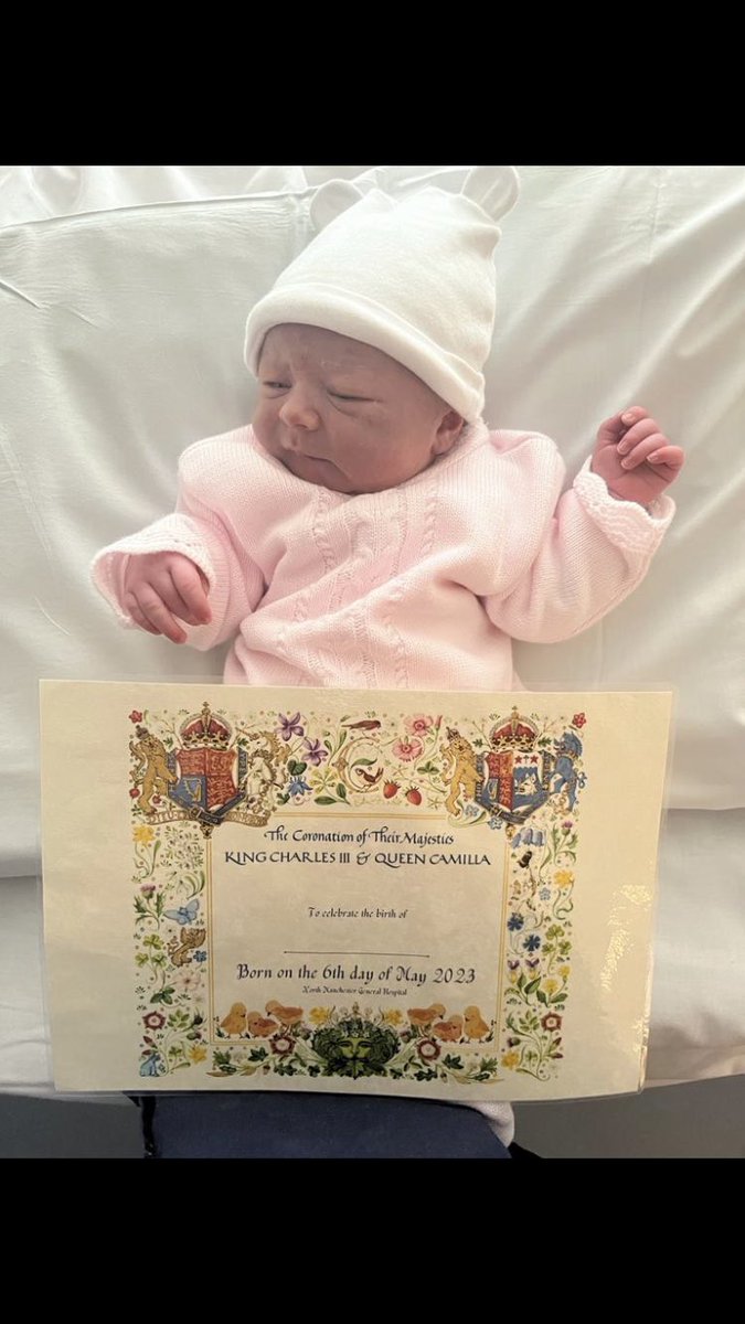 helena68 (@helena6810) on Twitter photo Shared with consent
Our 3 coronation babies so far including a baby Charles ! <a href="/MFT_SaintMarys/">Saint Mary's at MFT</a> <a href="/emvcoulton/">Emma coulton</a> <a href="/esme__b/">Esme 💙</a> <a href="/kathymurphy0/">Kathy Murphy</a> Shared with consent
Our 3 coronation babies so far including a baby Charles ! <a href="/MFT_SaintMarys/">Saint Mary's at MFT</a> <a href="/emvcoulton/">Emma coulton</a> <a href="/esme__b/">Esme 💙</a> <a href="/kathymurphy0/">Kathy Murphy</a>