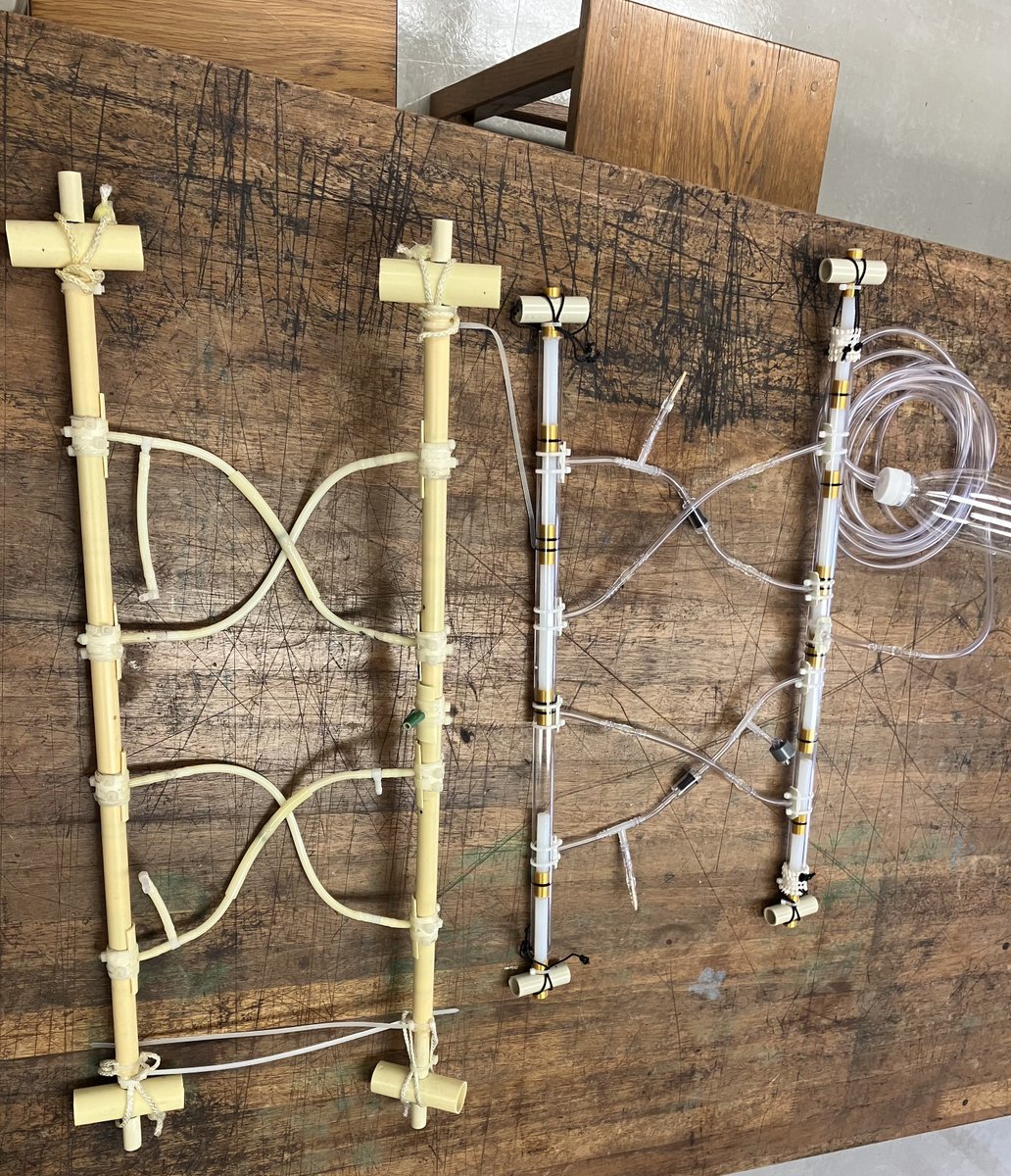 Rick_akimaro's tweet image. 本物の”Timer”と並べてみた
いくつか改善点が見つかったので家に帰ってから修正予定🔧

#strandbeest #theojansen