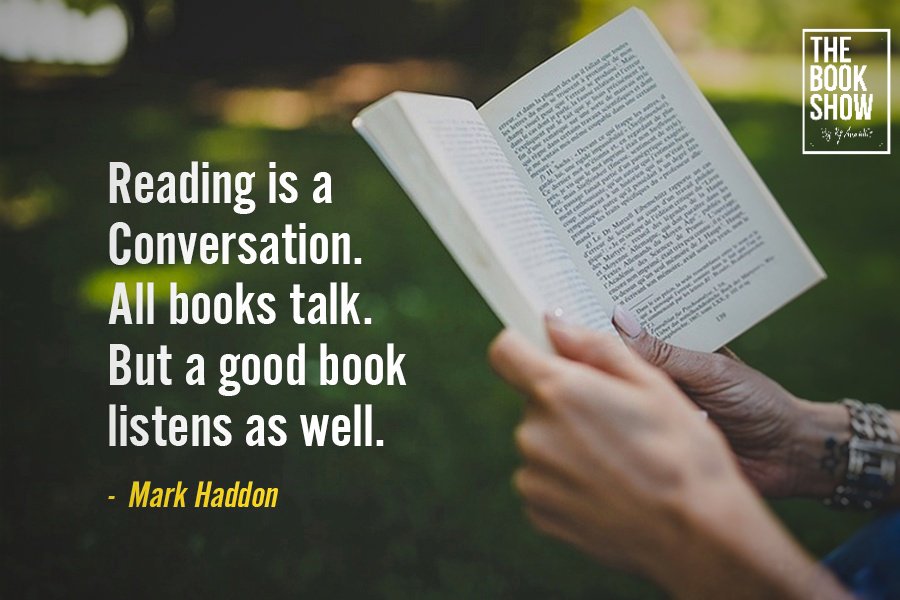 A good Book listens! 🩷📖

DO YOU AGREE????

#TheBookShow #booksarethebest #LoveReading #Booklover #author #quotes #goodthoughts
#goodreads #goodvibesonly #bookrecommendations
#Bookfluencer #rjananthi
#bookreading #instagood