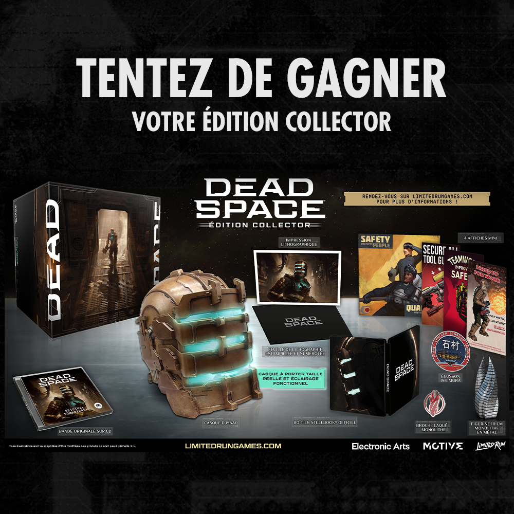 Micromania_Fr's tweet image. Nous vous avons trouvé 1 édition collector de #DeadSpace ! C'est l'occasion de tenter votre chance ⤵️

🟥 Like, RT &amp;amp; Follow @Micromania_Fr 
🟥 Mentionne un ami avec #MicromaniaDeadSpace 

TAS dans une semaine ! Une édition est également à gagner sur notre compte Instagram !
