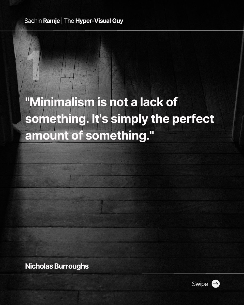 SachinRamje's tweet photo. 10 ideas that will inspire you to live with less (I use them while designing): 

1. https://t.co/MzWxtVbcTm