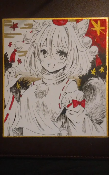 布都ちゃんと椛の小色紙追加～