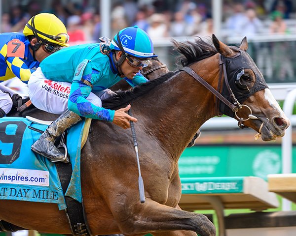 Anne Eberhardt Keogh (@bh_aeberhardt) on Twitter photo Another son of leading sire #IntoMischief, #GeneralJim with <a href="/luissaezpty/">Luis Saez</a>, won the #PatDayMile (G2) for Don Adam and his Courtlandt Farm and trainer Shug McGaughey <a href="/ChurchillDowns/">Churchill Downs</a> on <a href="/KentuckyDerby/">Kentucky Derby</a> day. Another son of leading sire #IntoMischief, #GeneralJim with <a href="/luissaezpty/">Luis Saez</a>, won the #PatDayMile (G2) for Don Adam and his Courtlandt Farm and trainer Shug McGaughey <a href="/ChurchillDowns/">Churchill Downs</a> on <a href="/KentuckyDerby/">Kentucky Derby</a> day.