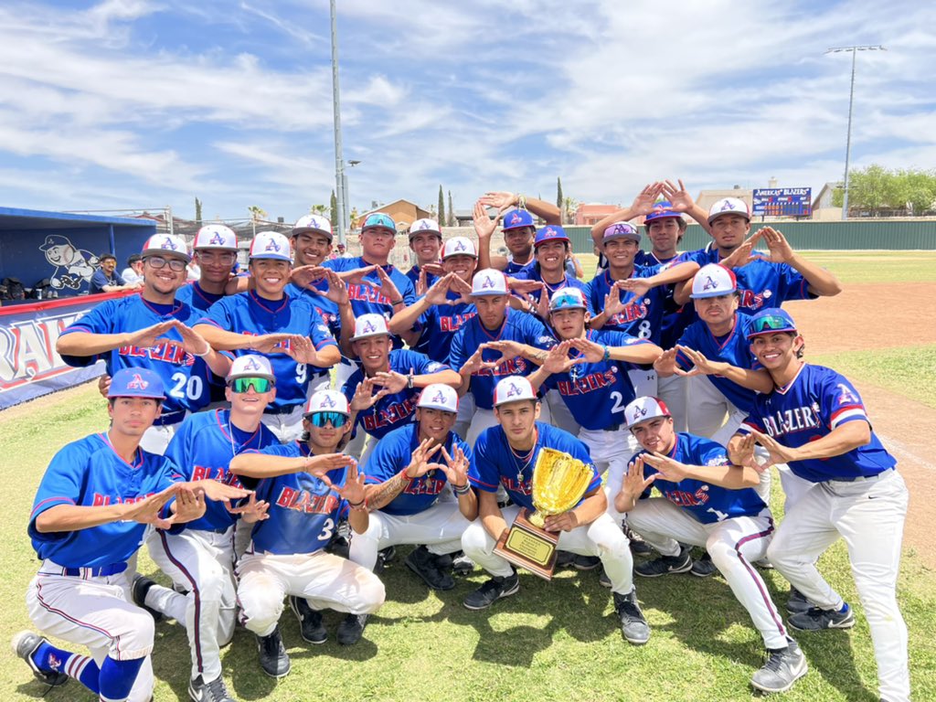 AmericasBlazers's tweet photo. With  todays 11-1 Run rule win over Midland Legacy, #TheAmericasBoys are Bi-District Champions for the 5th time in program history and for the third year in the row! https://t.co/W6XMnF7ctB