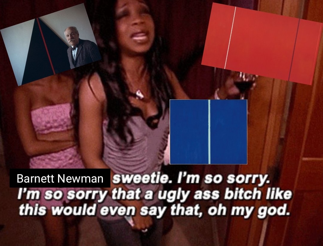 Stop bringing Barnett Newman into your AI art defense posts!!!!