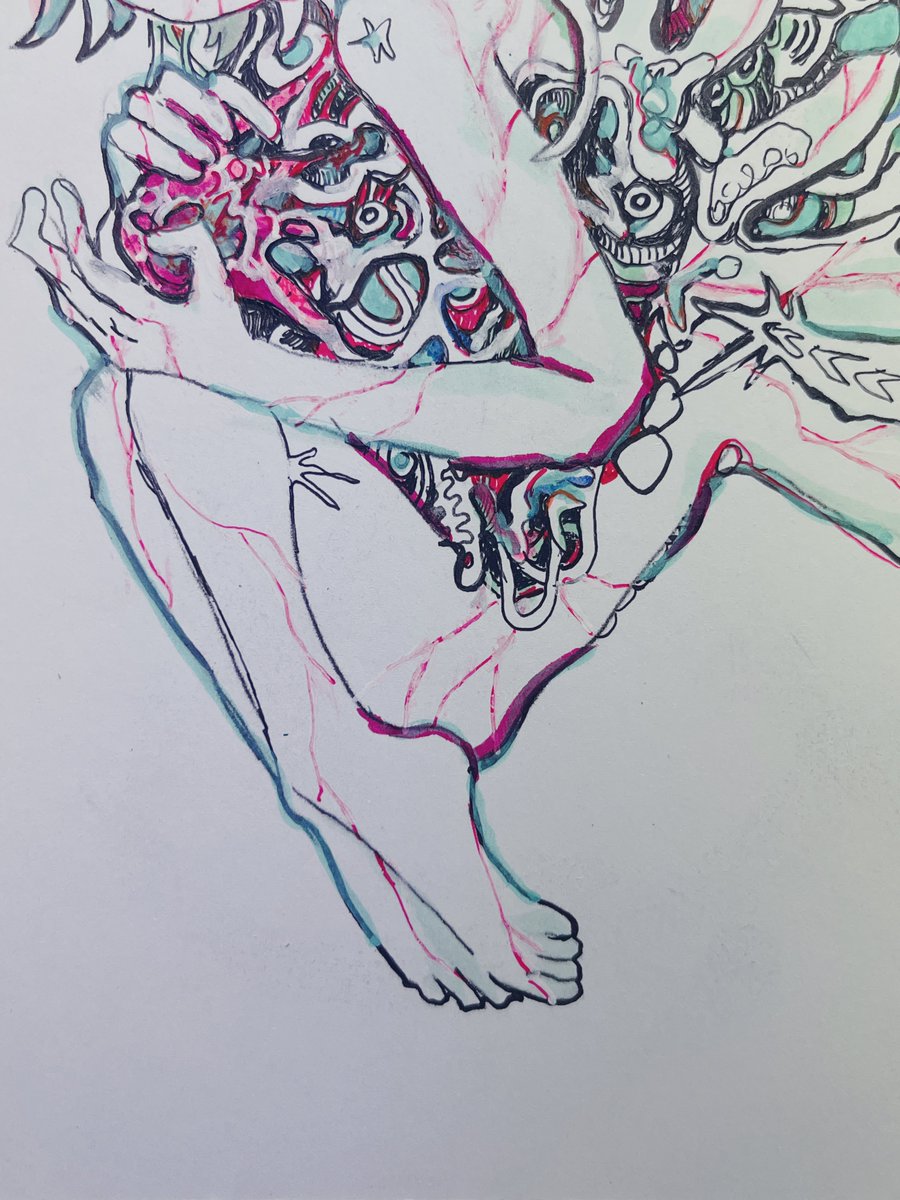 「wip」|三島浩4.20-24原宿個展のイラスト