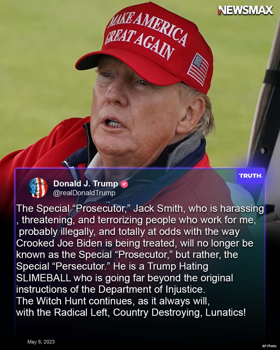 Amid reports special counsel Jack Smith is homing in on criminal charges for former President Donald Trump, the target is striking back, calling Smith a persecutor and blasting his former Attorney General Bill Barr as weak. Read more: bit.ly/42xJF9g