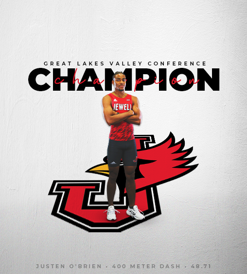 Justen O'Brien is bringing home the first men's GLVC title since 2019!