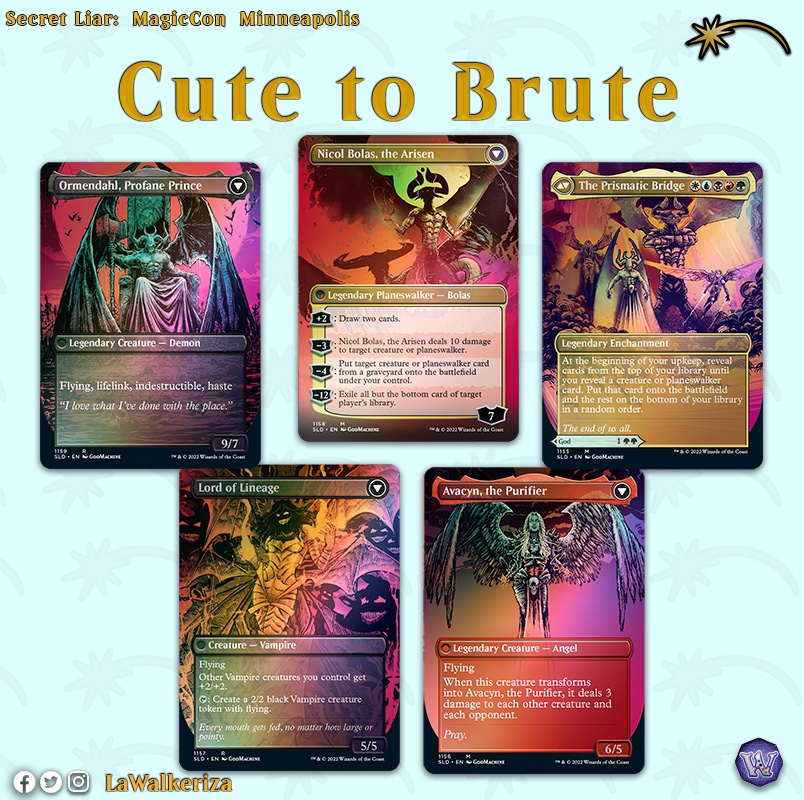 LWalkeriza's tweet photo. Cute to Brute
#LaWalkerizaNews
#LaWalkeriza #MTGNewsPaper #MTGHispano #MTGspoilers #MTGSecretLair #SecretLair #Avacyn #NicolBolas #Ormendahl #Esika https://t.co/Gb4wjzF96m