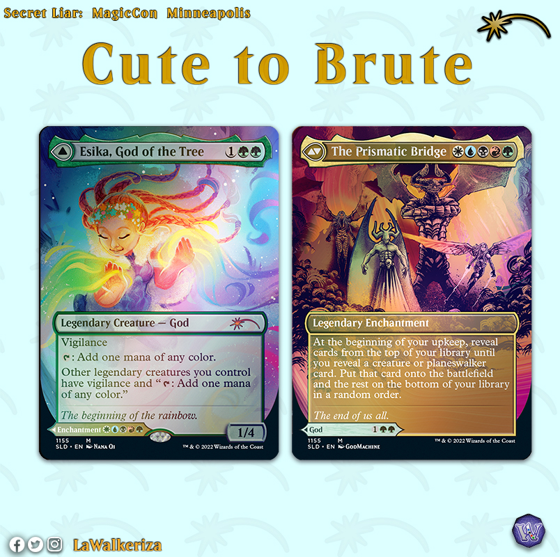 LWalkeriza's tweet photo. Cute to Brute
#LaWalkerizaNews
#LaWalkeriza #MTGNewsPaper #MTGHispano #MTGspoilers #MTGSecretLair #SecretLair #Avacyn #Ormendahl #Esika https://t.co/0xzXiCY5gX