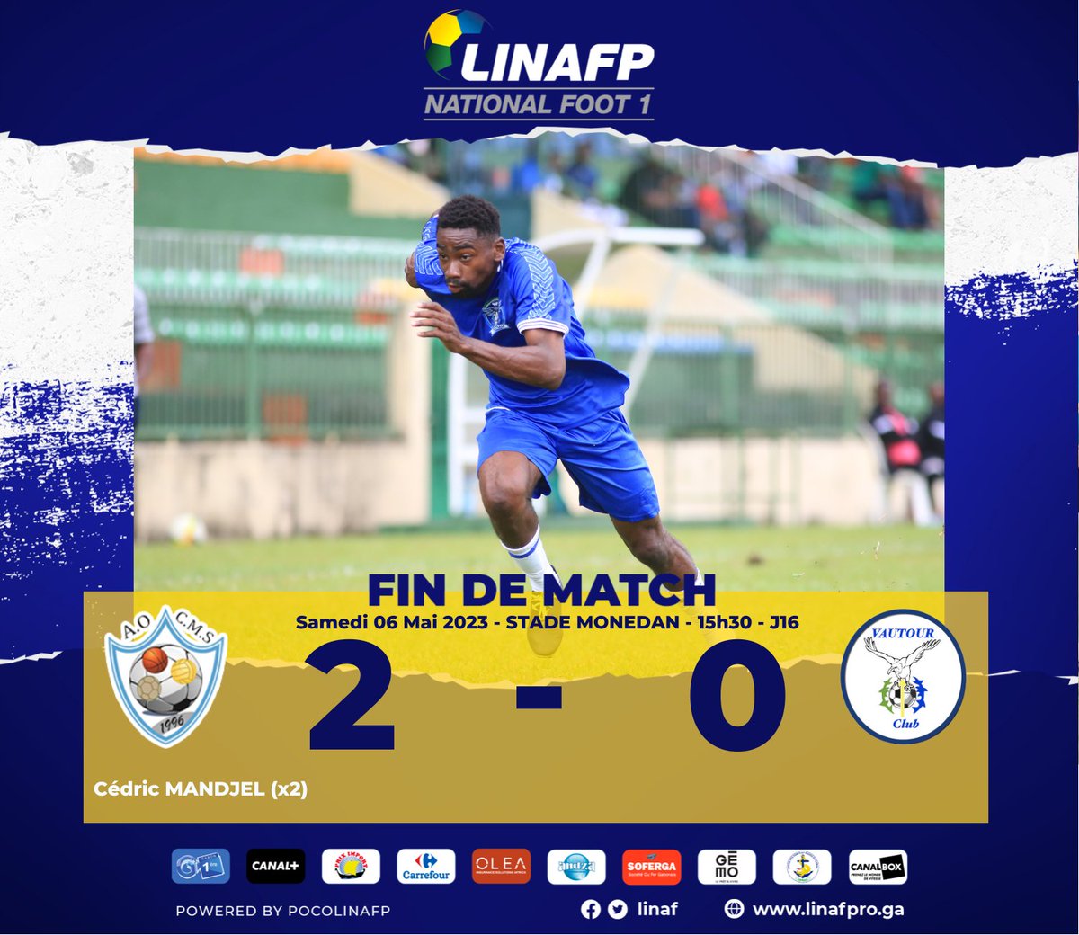 NationalFootGab's tweet photo. 🇬🇦 𝗙𝗜𝗡 𝗗𝗨 𝗠𝗔𝗧𝗖𝗛 𝗔 𝗠𝗢𝗡𝗘𝗗𝗔𝗡 !
L' #AOCMS en patron !! https://t.co/n2DV4XOCZ0