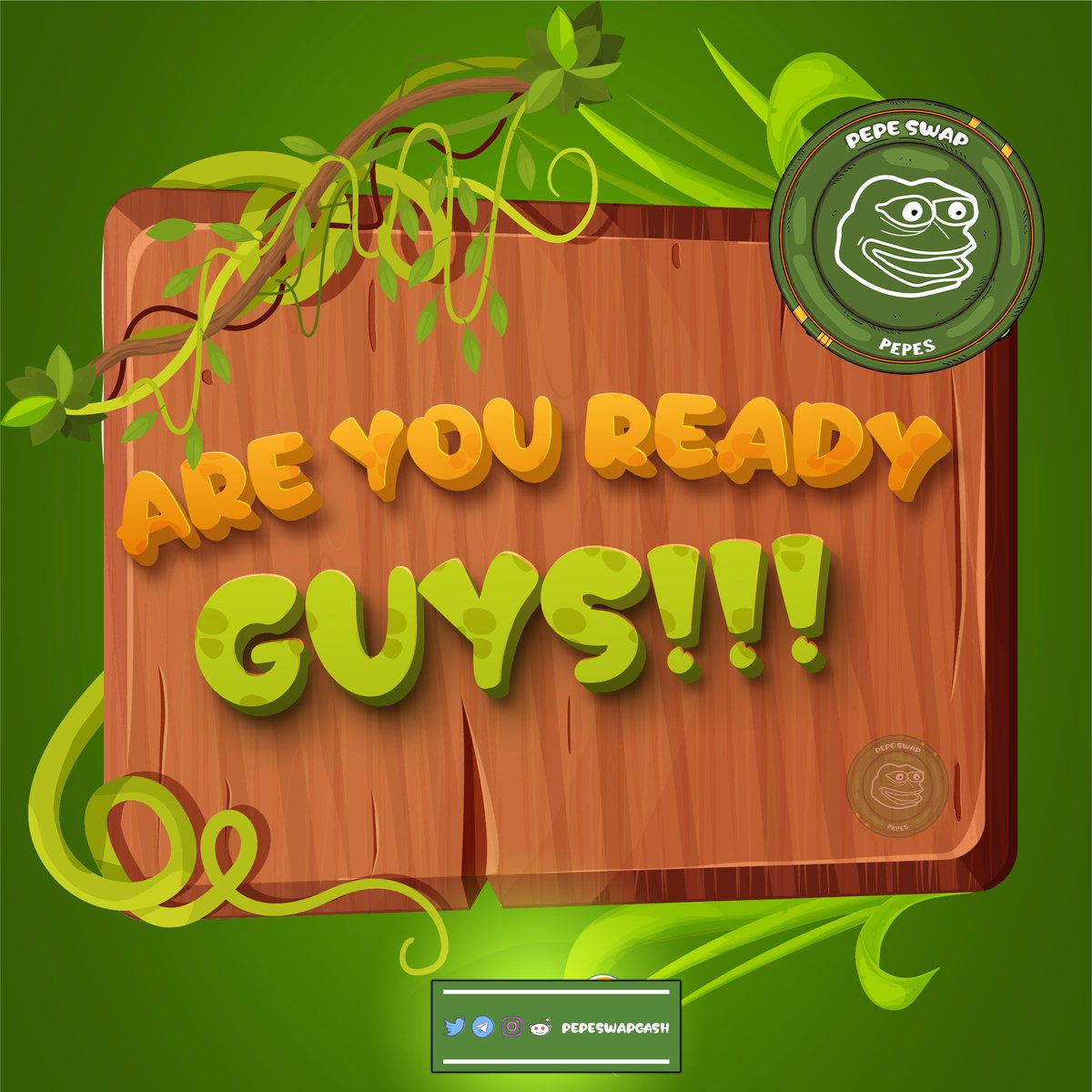 🐸Hey PepeSwap FAM !

🐸Are You Excited ?

🐸First DEX is Coming On PepeChain &amp; More.

🐸Stay tuned for more upcoming news

#Pepeswap $PEPES #pepe #pepecoin #PEPEBNB #Pepechain #MemeCoinSeason #Wojak #MEMECONTEST #Airdrop