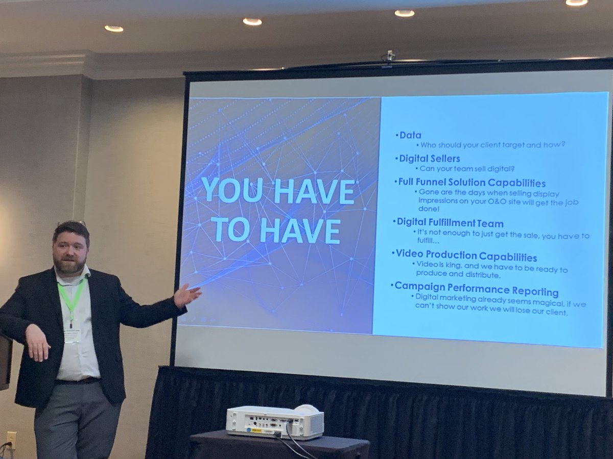 va_press_assoc's tweet photo. “Video is king, and we have to be ready to produce and distribute,” said Billy Garland, Lee Enterprises’ regional marketing director, during the final afternoon session at the VPA Conference. #vpa2023 https://t.co/nX0acpKC62