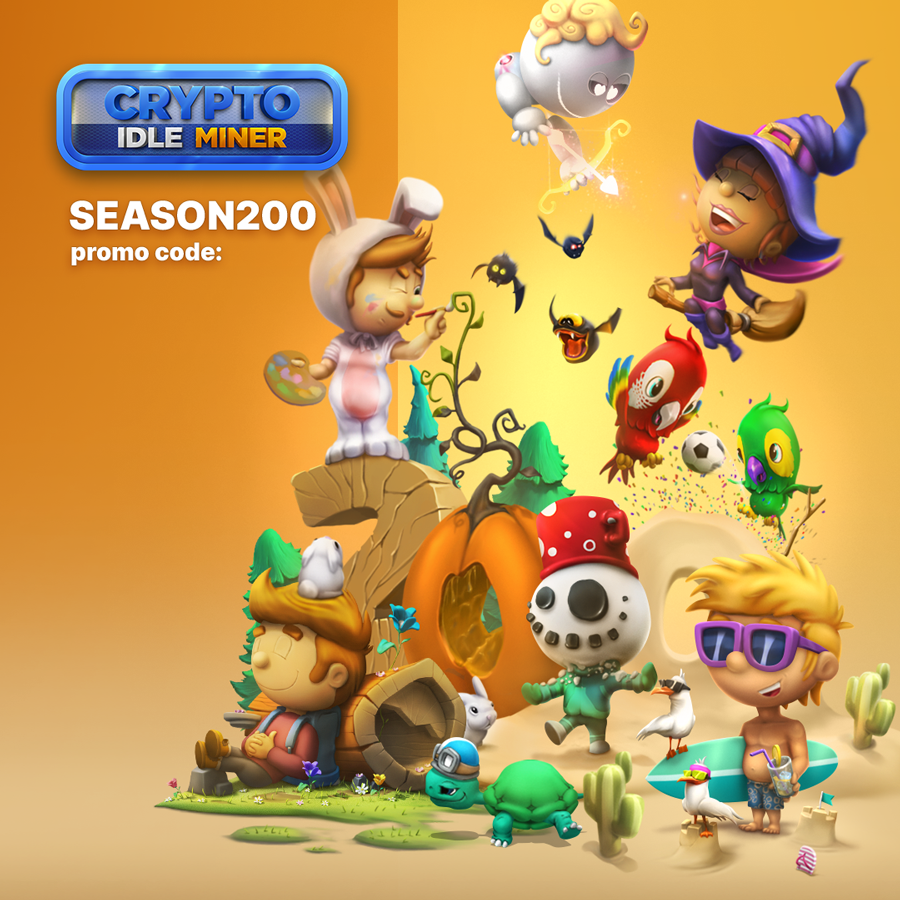 Welcome to our little #jubilee - 200th season! 🎂 🥳
Prepare your fingers for some playing, grab a comfy seat and enjoy the new Event! 🎮

💰 PROMO CODE: SEASON200 💰

Next stop - 300th season! ✅🚀

#PlayToEarn