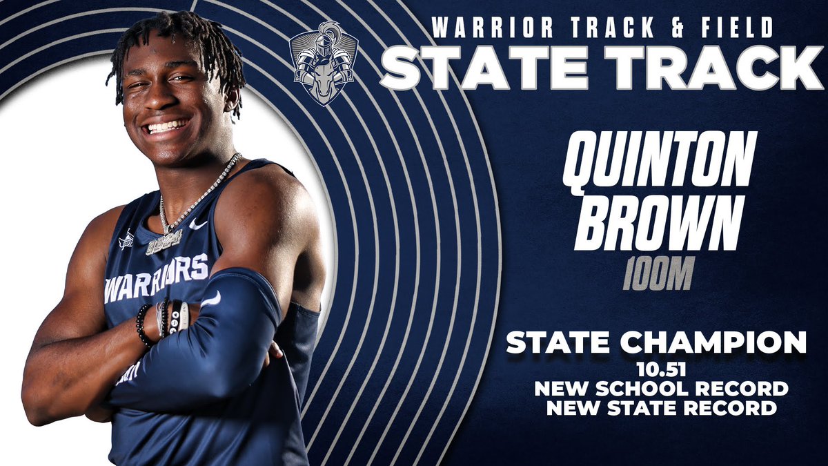 Way to go, Quinton!
🥇 State Champion 
🙌 New School Record 
🏃 New State Record
#FORHIM