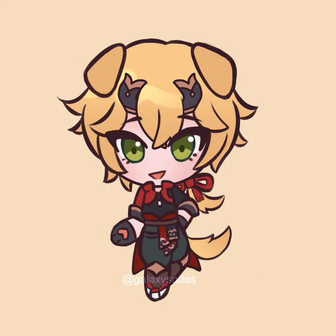 Thoma puppy He's a golden retriever!  #genshinimpact #thomagenshinimpact