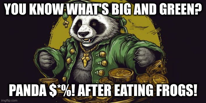 TheChurchofTJ's tweet image. @PandaETHToken Panda Hungry! Panda Feed! #angrypanda #panda #meme