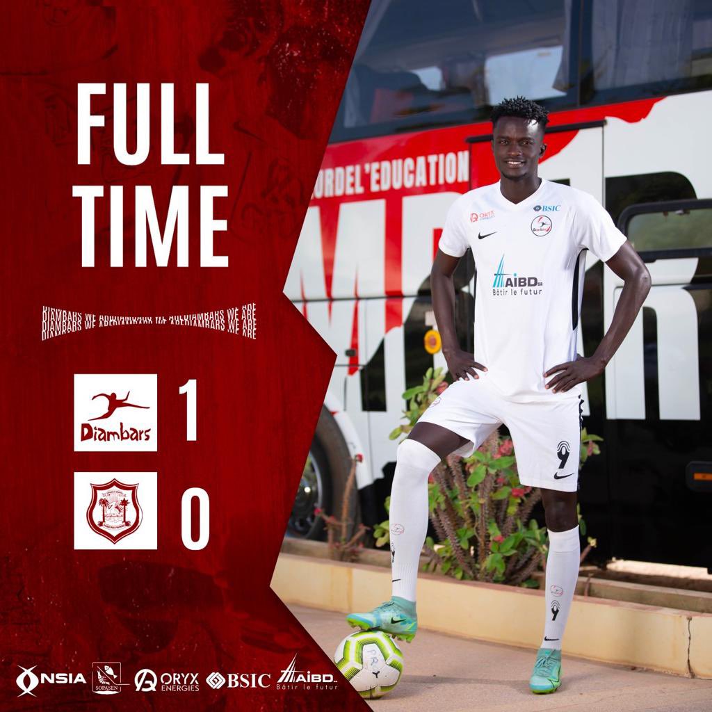 diambars_fc's tweet image. 90’+6 | Match terminé. 
 VICTOIRE de Diambars FC

Diambars FC 1 - 0 Stade de Mbour. 

#DFCSDM #FootLocalSN #Ligue1SN @LSFP_sn #DiambarsWeAre 🔴⚫️