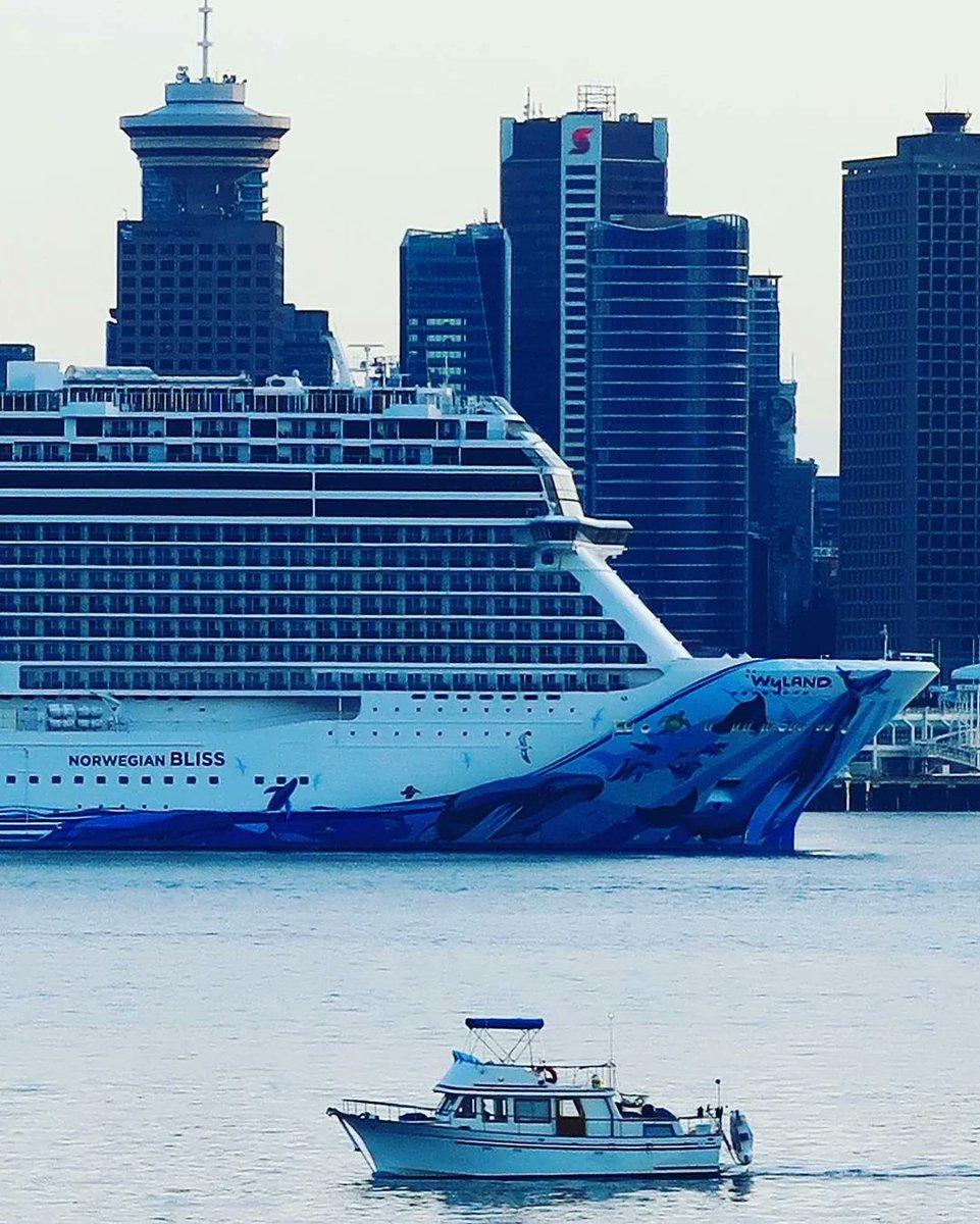 604Now's tweet photo. Just a typical day in #Vancouver 🏙️ 🛳️ 🛥️ 

(Photo by gwenfarley / IG https://t.co/NrKMB1fec1 ) https://t.co/FzOffpYLGY
