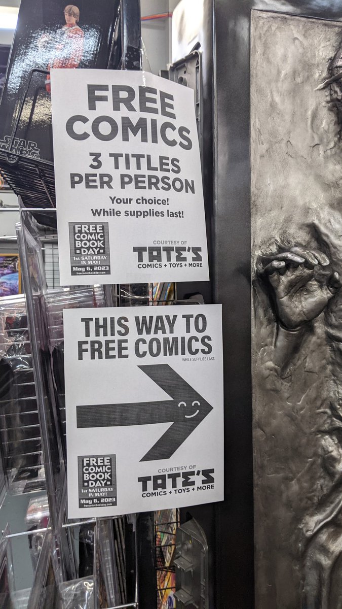 ScottKumka's tweet photo. Down at Tate's #FreeComicBookDay #TatesComics https://t.co/Tp3cqyBE7a