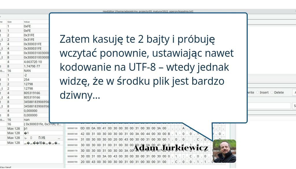 AEdukacja's tweet photo. Teraz dodatkowo Sprawdźmy plik w graficznym edytorze szesnastkowym – jest to OpenSource z wersjami dla Linux, macOS, Windows – więc każdy może użyć

Przeczytaj pełny artykuł: utf-16
Więcej informacji ▸ https://t.co/3zh1jcMwu7

#Linux #OpenSource #Python https://t.co/TEJBSaO3QB