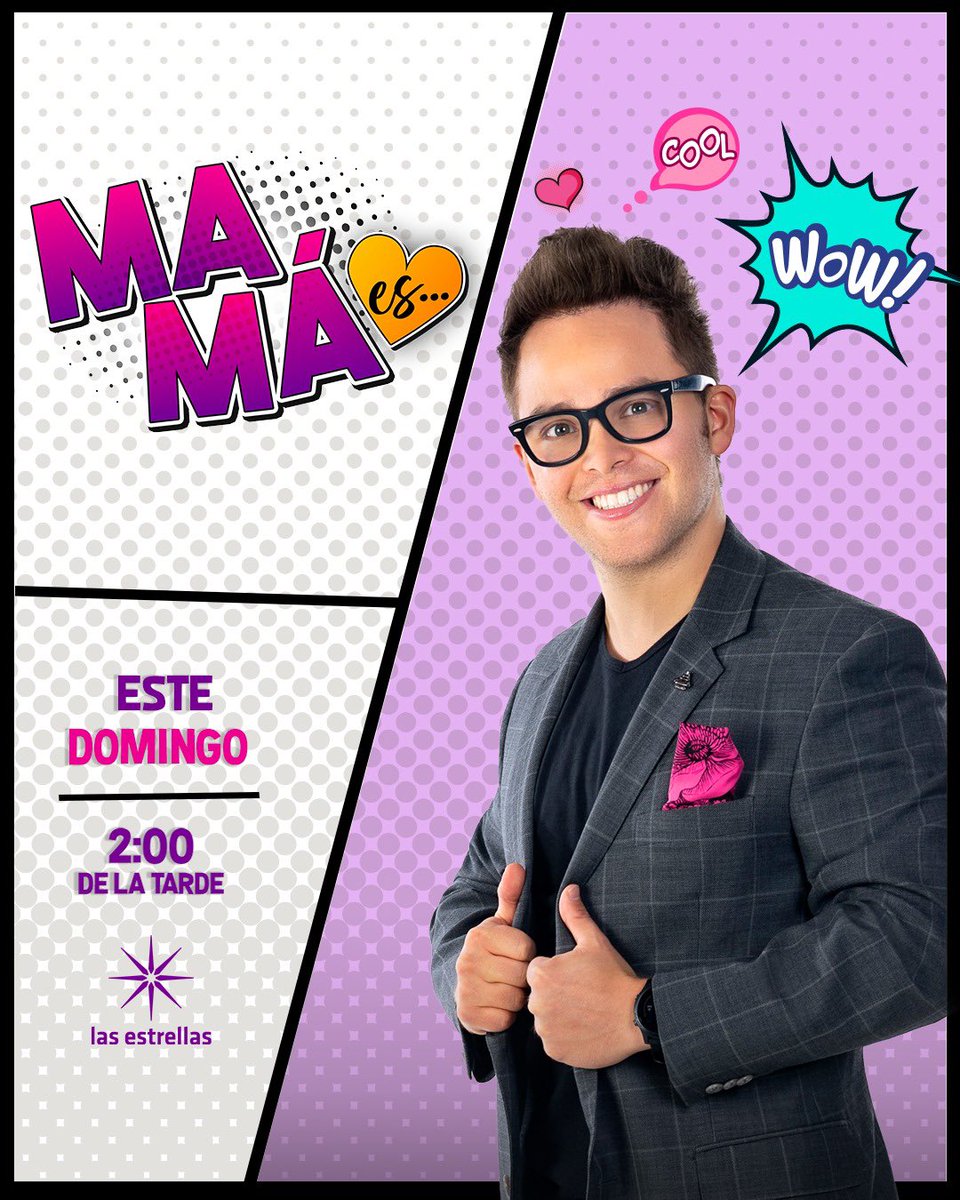 ¡Este Domingo queremos demostrarles a todas las mamás lo importante que son, con un programa especial "Mamá Es”, dónde la música y el baile no podrá faltar! <a href="/Mariazelzel/">.</a> <a href="/RICH_MARGALEFF/">Ricardo Margaleff</a> <a href="/yuremrojas/">YUREM</a> <a href="/JoshGutierrezMx/">Josh Gutierrez</a> <a href="/Canal_Estrellas/">Las Estrellas</a> <a href="/Televisa/">Televisa</a>