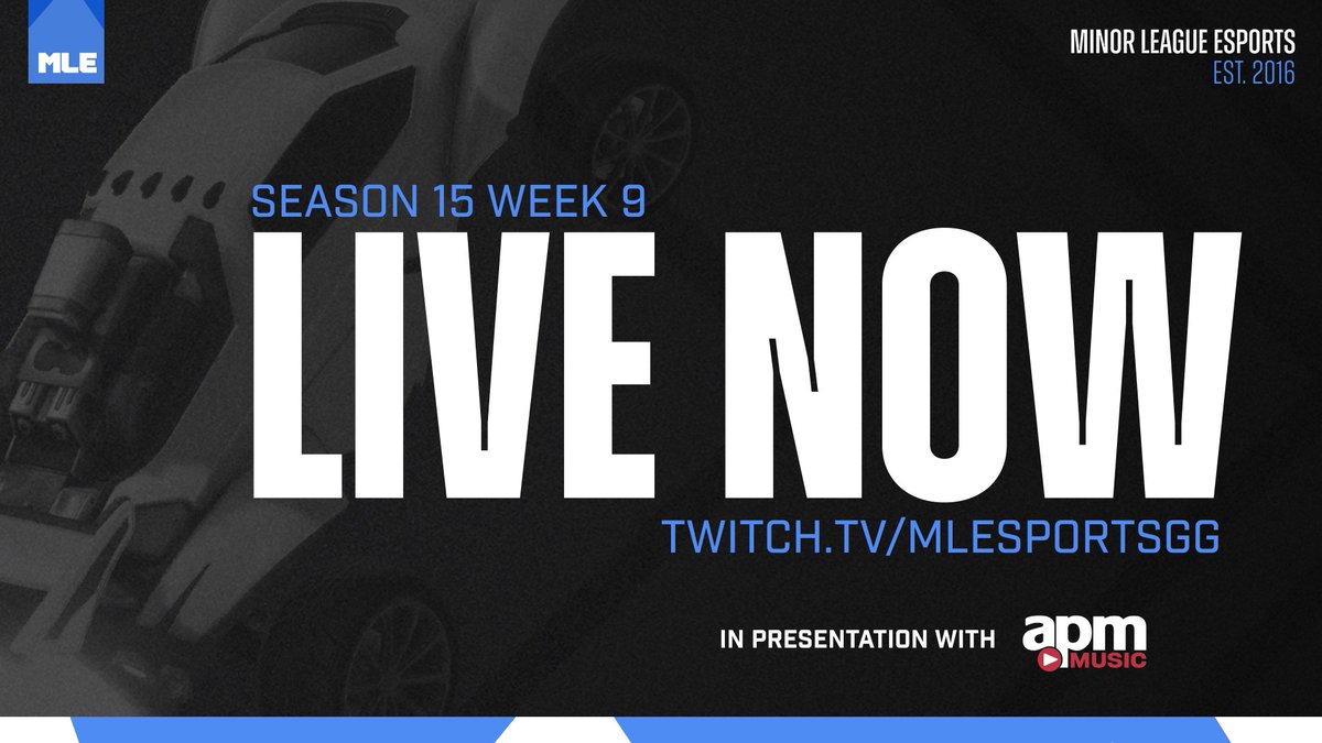 MLEsportsGG's tweet photo. 🔴 LIVE NOW 🔴

The race for the #Playoffs is hotting up! 🔥

Tune into the #MLENetwork now as we bring you some high-octane #RocketLeague action in presentation with @APMMusic 

📺 https://t.co/yZRi67JlMU

#MLE #MLE15 #Esports https://t.co/2Zc72BkDbq