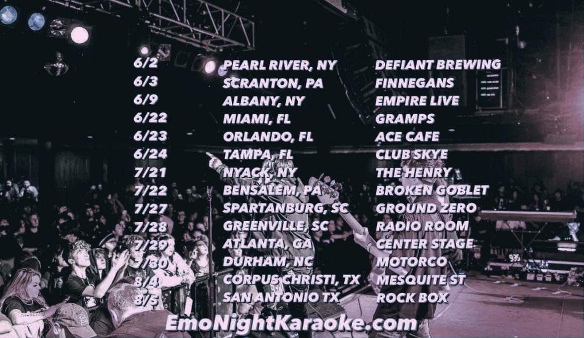 Tour dates <a href="/emonightkaraoke/">Emo Night Karaoke</a>