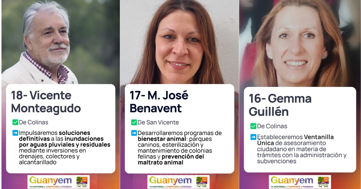 PodemosSABena's tweet photo. Iremos repasando nuestra candidatura acompañada de algunas propuestas de programa https://t.co/rBoVk6Zsqr