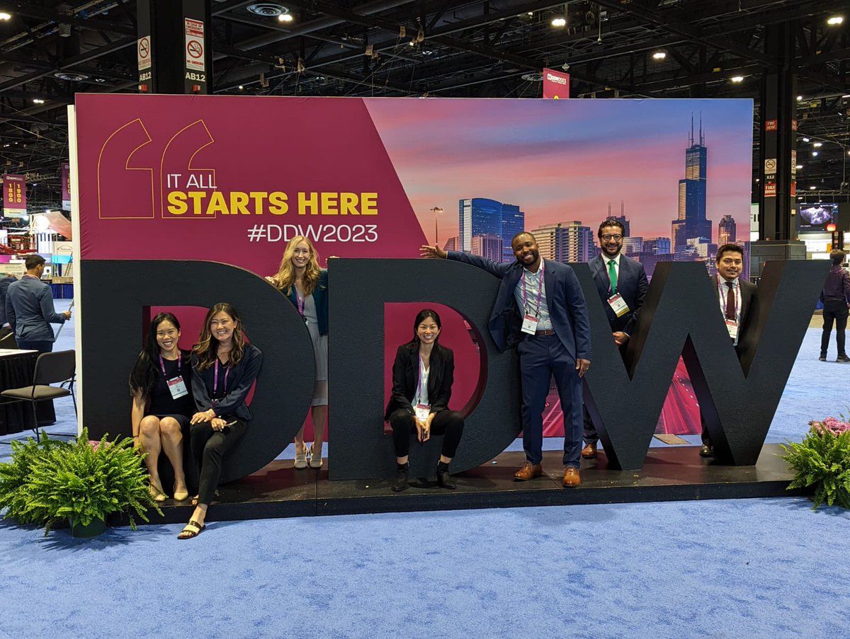 Learning is fun with your favorite co-fellows and Dr. Patton @Pattonhm1 @Eric_Low_GI @DonaldGoens @CynthiaLHsu @laurellbranch 
#AGAGastroSquad #DDW2023 #GITwitter #LiverTwitter @DDWMeeting @UCSD_GI @DrLoomba @Zarrinparlab @Bernd_Schnabl