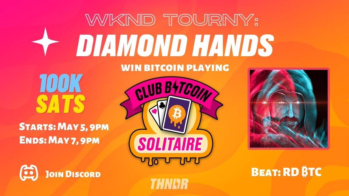 We have a dope Solitaire game with sats rewards that <a href="/MrBeast/">MrBeast</a> would use it to give away #bitcoin &amp; reward his fans with sats on an HOURLY BASIS! 😎

Imagine the possibilities!!!!🤯

For example we are running this cool weekend tournament with one of the greatest memers on Bitcoin