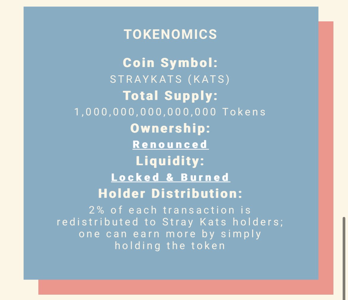 thestocks7889's tweet photo. Hey @macguyvermedia hope you’re doing well!

Exciting times in the crypto space right now and especially with it being #MemeCoinSeason 

Looking forward to seeing some attention on these two 👀👀

#Kats #Straykats @BSCStrayKats 
$43,000 market cap 👀👀

#Lambo #LamboBSC @LAMBOBSC2022 
$20,000 market cap 👀👀

Both community tokens.

Ownership renounced ✅

Liquidity locked and burnt ✅

Earn reflections on each token just for holding.