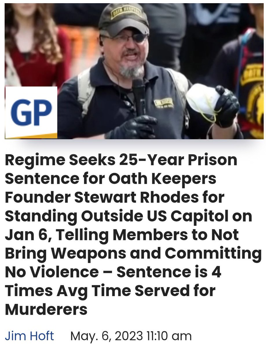 THIRD WORLD BS HAPPENING HERE. Stewart Rhodes stood outside the US Capitol on January 6. He did not enter the US Capitol. He did not tell any member to enter the US Capitol. He told his fellow Oath Keepers to leave their weapons outside of the Washington DC. Stewart committed no…