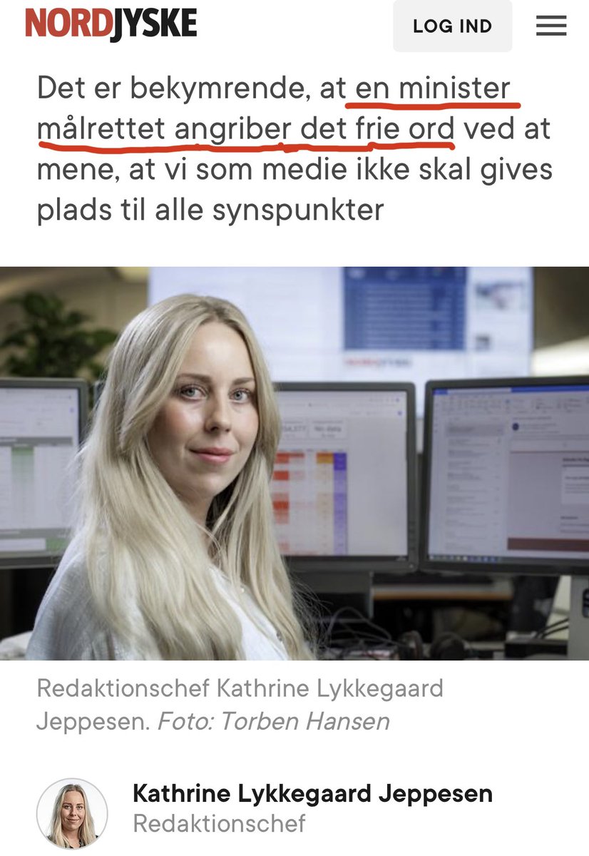 Nej <a href="/nordjyskedk/">Nordjyske</a>!

Jeg angriber ikke fri presse eller jeres ret til at bringe indlæg med mom-shaming. Gør endeligt det!

Jeg angriber jer for faktuelle fejl om mit familie- og arbejdsliv i jeres avis. 

Skør stråmands leder. Skal nok flytte fokus fra jeres pinlige fejl. #dkpol