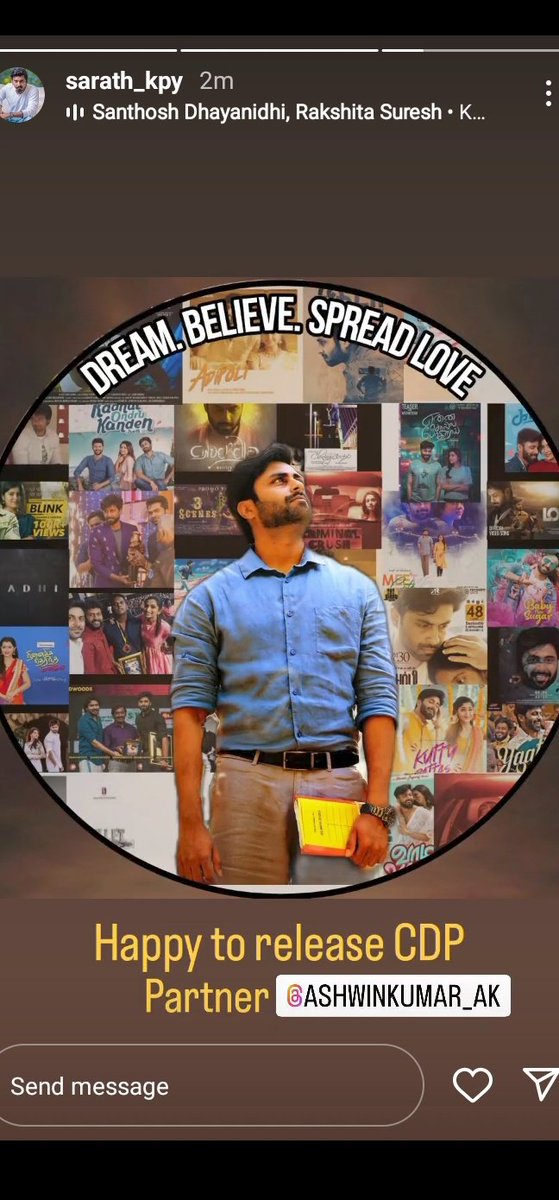 TeamAshwinKumar's tweet image. Thank you so much #Sarath anna for releasing the CDP
Means so much to us❤️❤️

@i_amak #AshwinKumar #HBDAshwinKumar