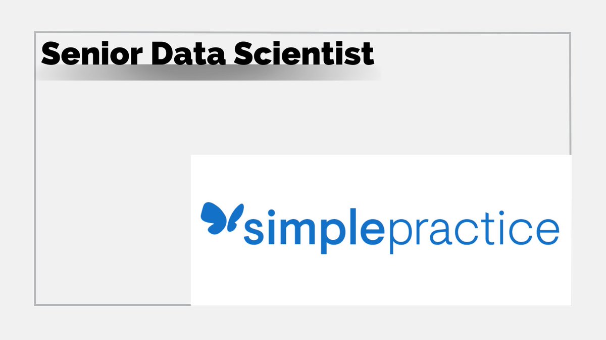 ai_jobs1's tweet photo. Senior Data Scientist
at SimplePractice
Check the details here: https://t.co/U9yoCu4raY
#datascientist #datascientistjobs #datasciencejobs #datascience #machinelearning #machinelearningjobs #ai #aijobs #artificialintelliegence #ml #mljobs #ds #simplepractice https://t.co/itPkl0Mjkt