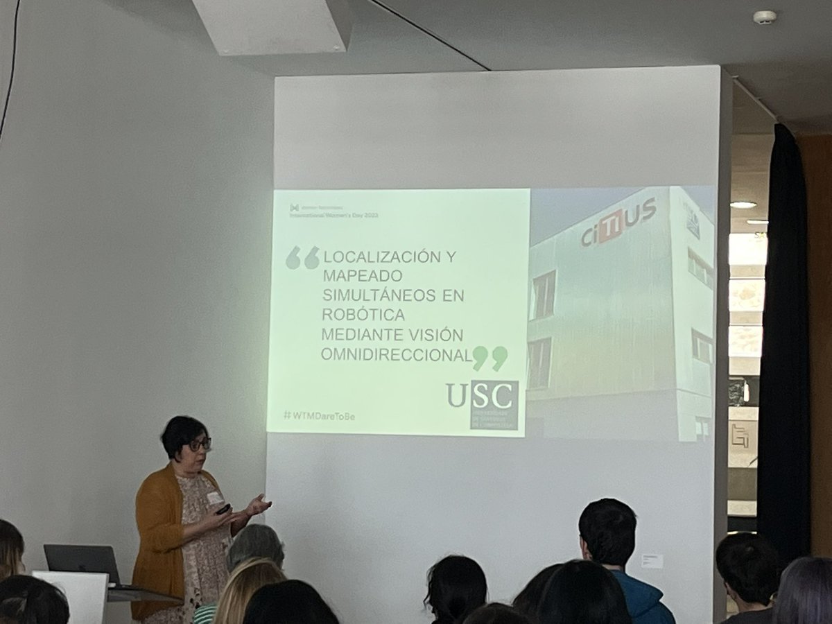 WTMGalicia's tweet photo. Última charla con @c_gamallo para contarnos su camino de investigadora a emprendedora
#WTMGalicia2023 #WTMDareToBe https://t.co/TumqRBEvJy