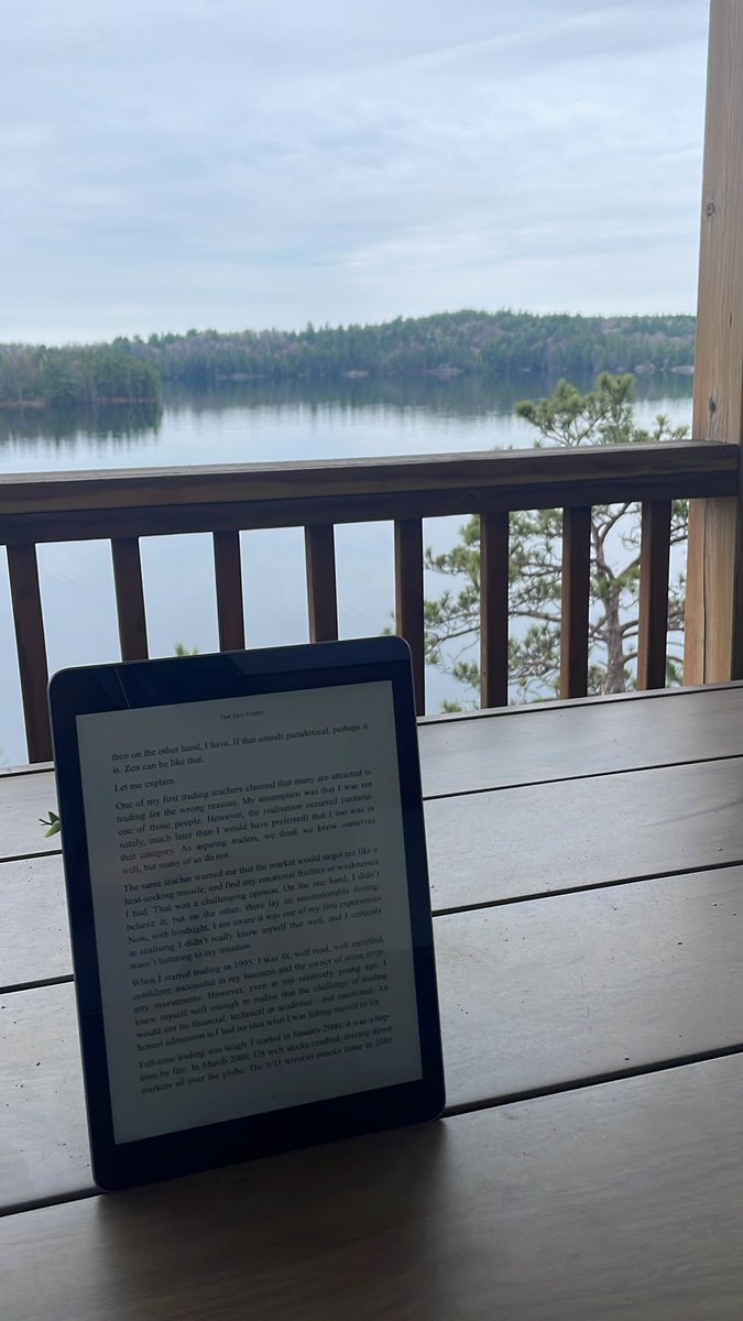 Got away from the city for a week. Will be back to trade on Wednesday 👊🏻

#thezentrader #daytradingbooks #recommendedbooks